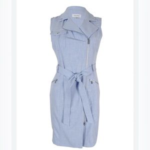 Calvin Klein size 10 Moto dress NWT -form fitting